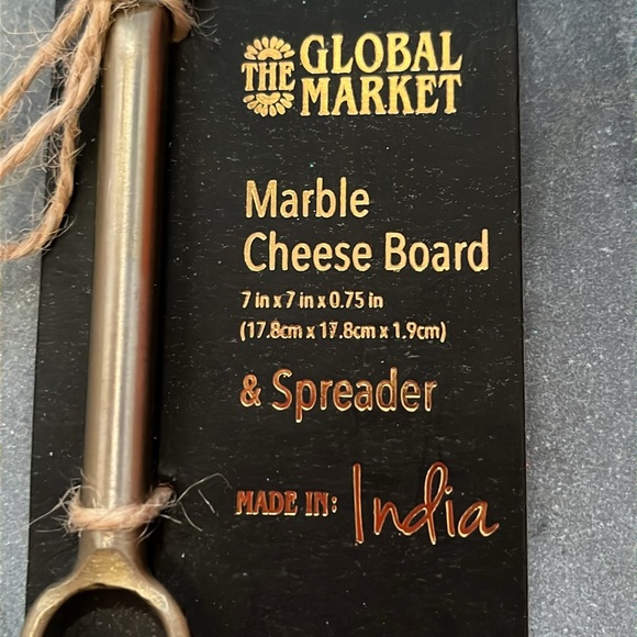 Marble Cheese Board with Spreader - Picture 3 of 6
